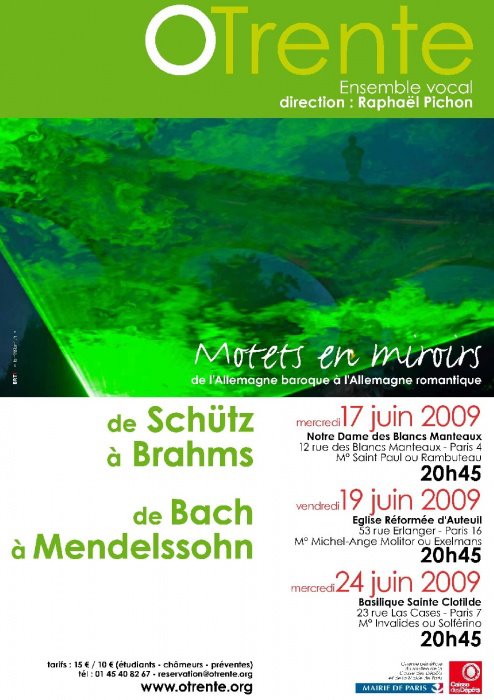 Affiche Motets Miroir