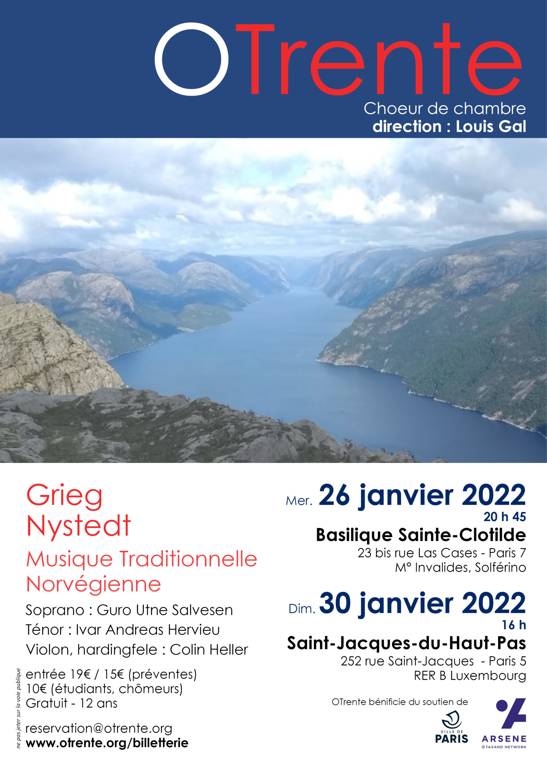 Concert OTrente Norvège