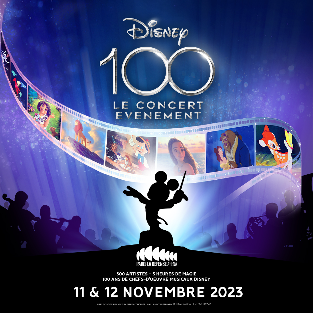 OTrente aux concerts évènements 100 ans Disney